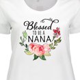 thumbnail image 4 of Inktastic Blessed to Be a Nana with Flowers Women's Plus Size T-Shirt, 4 of 5