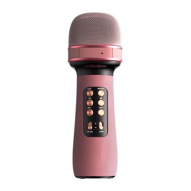 Micrófono Inalámbrico De Karaoke Con Bluetooth Para Adultos Y Niños, Micrófono Portátil Con Bluetooth Para El Hogar, Altavoz De Mano Para Navidad Y Cumpleaños Yuarrent EL017539-01
