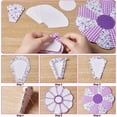 thumbnail image 4 of 88 Pcs Flower Shape Paper Quilting Templates Handmade English Paper Piecing Trapezoid, 4 of 6