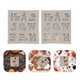 thumbnail image 2 of 2pcs Halloween Witch Ghost Pumpkin Letters Cake Mold DIY Cake Fondant Baking Mold Light Grey, 2 of 8