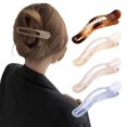 thumbnail image 1 of Pinzas para el pelo de cocodrilo para mujer, pinzas para el pelo de 4 colores, pinzas para el pelo mate de sujeción fuerte, accesorios de peinado de moda para mujeres y niñas, 1 of 3