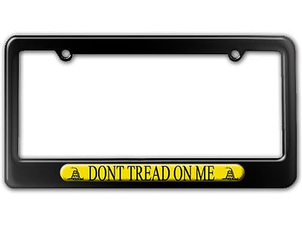 Gadsden Flag Don/'t Tread on Me License Plate Frame