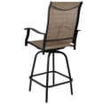 thumbnail image 6 of Afuera Living 30" All-Weather Patio Swivel Bar Stools in Brown (Set of 2), 6 of 12