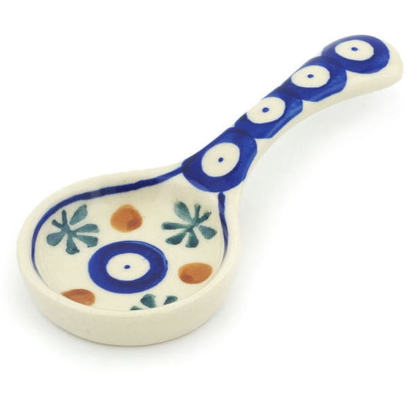 Polish Pottery 4¾-inch Candle Holder (Mosquito Theme) Hand Painted in Boleslawiec, Poland Certificate of Authenticity