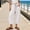 Light Ashy, variant on Women's Pants Elastic Waist Loose Banana Shaped Cropped Summer Pants for Women Beige L