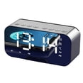 thumbnail image 3 of Reloj de mesa inalámbrico, espejo, altavoz inalámbrico Bluetooth, reloj con altavoz Bluetooth, altavoz Bluetooth, materiales de primera calidad, 3 of 9