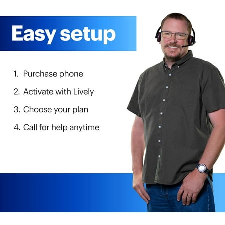 LIVELY Jitterbug Phones Flip2 - Flip Cell Phone for Seniors - Must Be Activated Phone Plan - Not Compatible with Other Wireless Carriers - Graphite Flip Phone
