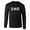 Black White, variant on Zeta Phi Beta Embroidered Twill Letter Long Sleeve Tee White Large