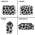 thumbnail image 2 of SCRAWLGOD Fur Cow Print Black White Small Crossbody Bags for Women Trendy, Pu Leather Lightweight Cell Phone Crossbody Wallet Purses with Detachable Chain, 2 of 7