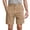 Khaki, variant on Mens Dress Shorts Summer Casual Elastic Waist Lightweight Breathable Straight Leg Relaxed Fit Golf Shorts with Pockets