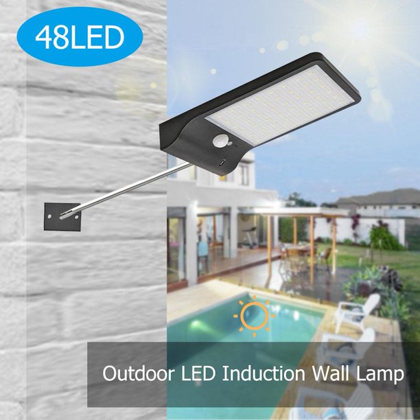 Farola Solar con Sensor de movimiento Pir para exteriores lámpara de Ehuebsd pared con 36 Led impermeable ahorro de energía para patio camino hogar y jardín