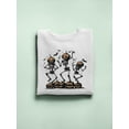 thumbnail image 3 of Spooky Pumpkin Ghost Halloween Graphic - Men's Sweatshirt, 3 of 4