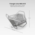 thumbnail image 1 of Jinsinto Outdoor BBQ Grill Detachable Mini Camping Barbecue Grill Portable Triangle Pan, 1 of 3