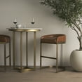 thumbnail image 6 of Mercana Tanner Marble & Gold Metal Bistro Table, 6 of 8