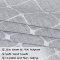 thumbnail image 5 of Haperlare Farmhouse Kitchen Curtains 36 inch Length Short Boho Linen Blackout Curtains for Small Window Bathroom Cafe Basement, Gray, 2 Panels, 5 of 9