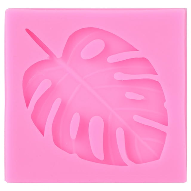Bakeware-Homemade Monstera Leaf Cake Mold Silica Gel Molds Cake Maker for Kids Party