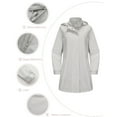 ameIAEA Women's Waterproof Windproof Jacket Long Sleeve Zip Up Hooded