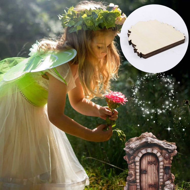 Chamoist Fairy Door and Windows for Trees ,Resin Fairy Door Art
