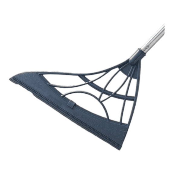 TV Time Direct - Magic Kitchen Sweep Clean Broom Washable Stainless Steel- Gray One Size