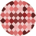 thumbnail image 1 of Ahgly Company Machine Washable Indoor Round Transitional Pastel Pink Area Rugs, 8' Round, 1 of 7