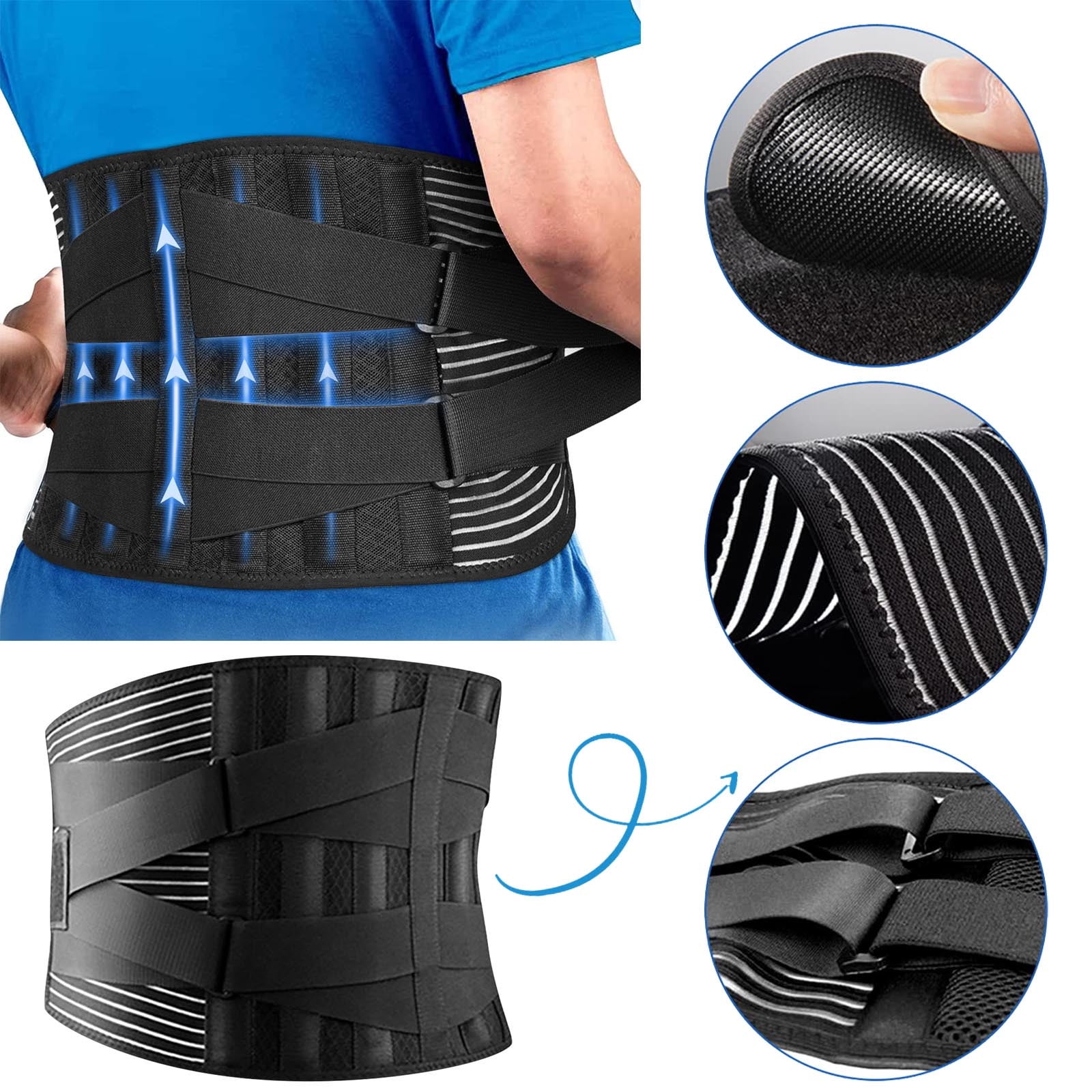 Back Support Belt For Men And Women,Comfortable Lower Back Brace, Waist ...