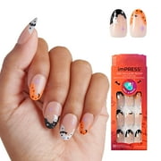 KISS imPRESS Halloween Press On Nails, ‘The Creeps’, Multicolored, Medium Oval, 30 Count