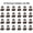 2GJ-1, variant on 40/set World War II military building blocks National army soldier Character weapon assembly building block Children's toy gifts,2UKA-1,S