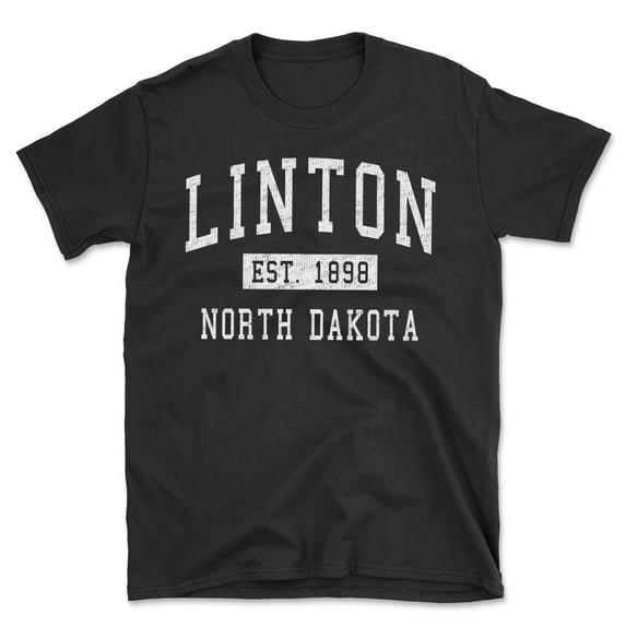 Linton North Dakota Classic Established Men's Cotton T-Shirt
