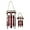 Red, variant on E-view Wood Decorative Sleigh Metal Christmas Decoration Vintage Santa Sleds, Rustic Hanging Ornament Burgundy Sled with Natural Jute Rope, Indoor Outdoor Holiday Decor for Yard Home (Large Small)