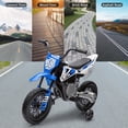 thumbnail image 4 of Telyswee 12V Electric Dirt Bike, Kids Electric Motorcycle with 25W*2 Motor, Twist Grip Throttle, Training Wheels, Spring Suspension, Ride on Toys Cars for Kids 3-8 Years, 4 of 7