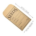 thumbnail image 2 of DECORNIJIA 50Pcs Kraft Paper Small Envelopes Brown for Flower Vegetable Seed Organization, 2 of 7