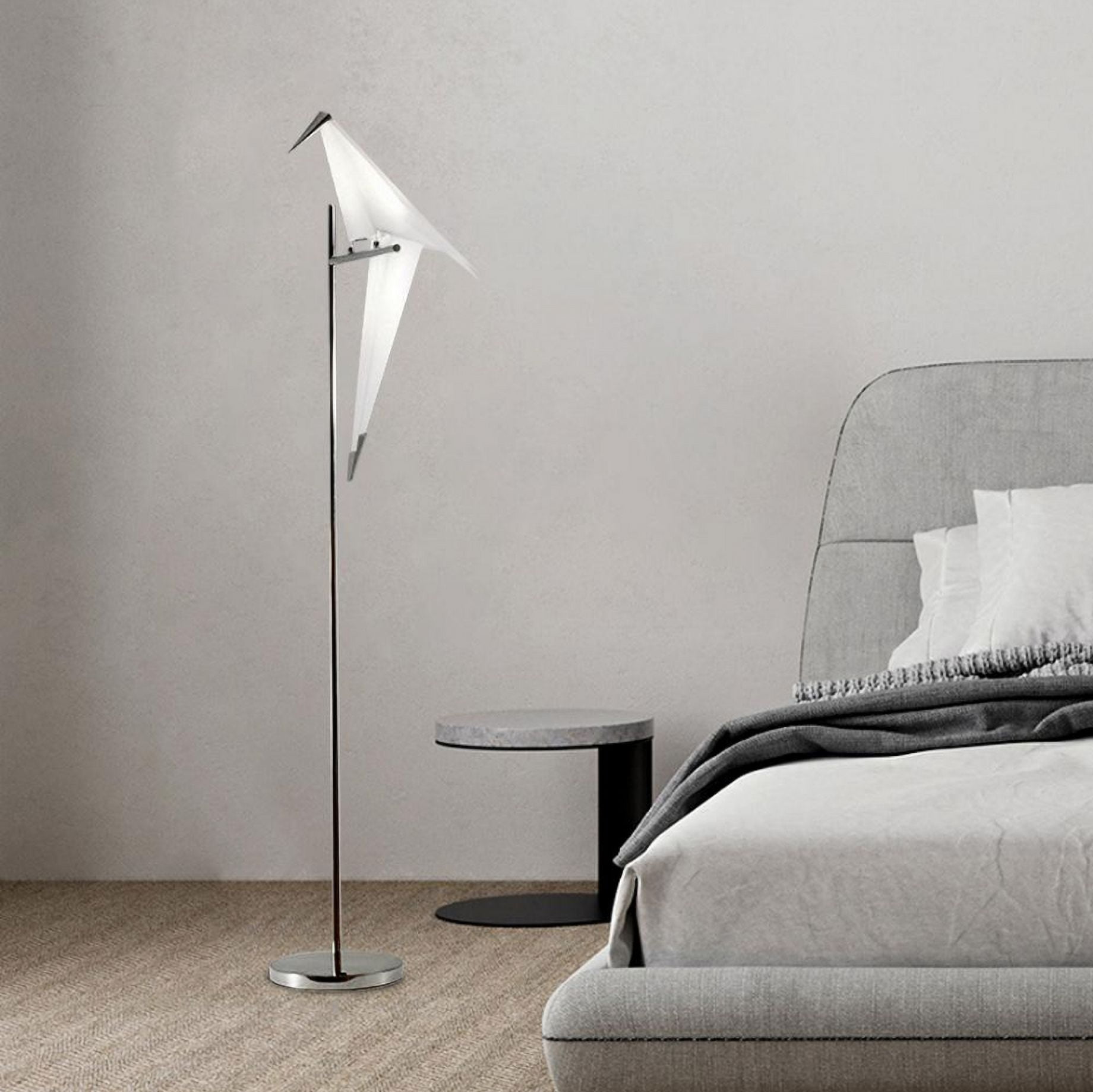 FINE MAKER Bird Floor Lamp Nordic Metal Base Creative Bedside Desk Lamp for Bedroom Living Dining Room Study Office