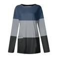 thumbnail image 4 of Sweatshirt for Women Women's Sweatshirt Pullover Active Sportswear Pocket Print Casual Round Neck Long Sleeve Top, 4 of 5