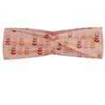 thumbnail image 1 of Floral Headband, Abstract Design Warm Toned Pastel Flowers Pattern Botanical Print, Elastic and Soft Women's Bandana for Sports and Everyday Use, Grey Red Coconut, by Ambesonne, 1 of 3