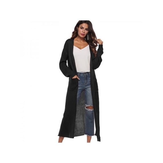 Women's Casual Long Sleeve Cardigan Sweaters Open Front Outerwear with Pockets