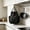 Black, variant on Plastic Bag Holder, Wall Mount Kitchen Bag Storage Organizer with U-Shaped Top Opening, Breathable Mesh Plastic Bag Dispenser for Grocery Trash Bags Cabinet Door, Gray