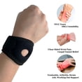 thumbnail image 3 of Tear Wrist Brace, Adjustable Wrist Strap with Soft Loop Pad for Ulnar Lateral Wrist Pain, DRUJ Instability, Tendonitis, Strain, Carpal Tunnel, Wrist Support for Men's and Women's Fitness and Sports, 3 of 7