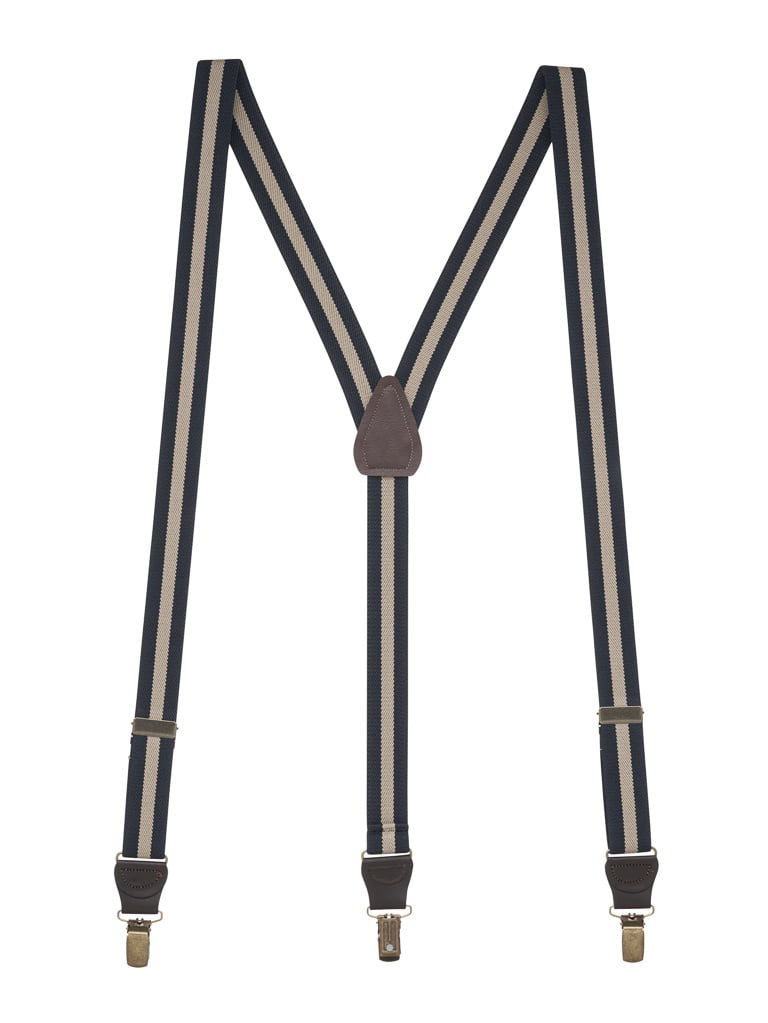 SuspenderStore - Suspender Store Striped Y-Back Drop Clip Suspenders ...
