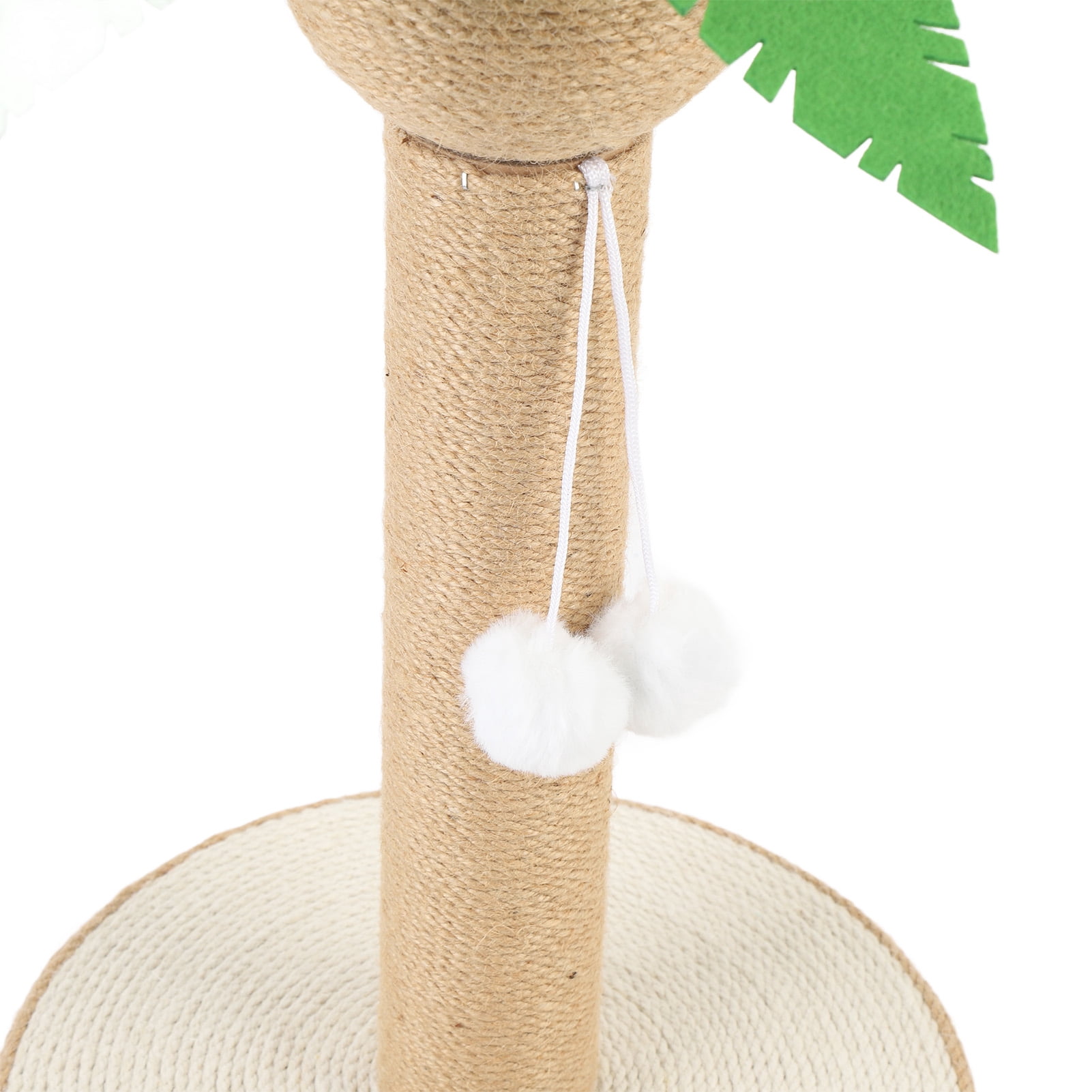 YAHHU Coconut Tree Cat Scratching Post Sisal Durable Kitten Scratcher Tower Space Saving Stable Structure Indoor (12.6 inches / 32 cm)