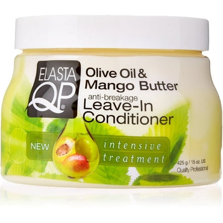 Elasta QP Anti-Breakage Leave-In Conditioner, Olive Oil & Mango Butter 15 oz (Pack of 2)