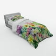 thumbnail image 2 of Ambesonne Watercolor Bedding Set 3 Pcs, Flowers and Succulents, Twin XL, Multicolor, 2 of 2