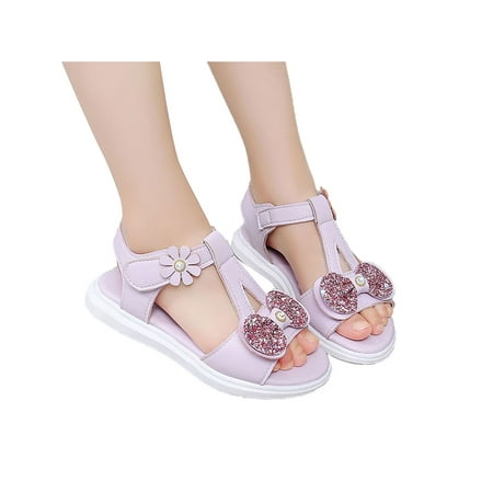 

Zodanni Girl s Casual Bow Decor Shoes School Summer Sandal Fashion