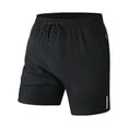 thumbnail image 3 of Awwp Men's Swim Shorts with Pockets Elastic Waist Lightweight 5 Inch Board Shorts Bathing Suits Beach Swimwear Black Size: L, 3 of 6