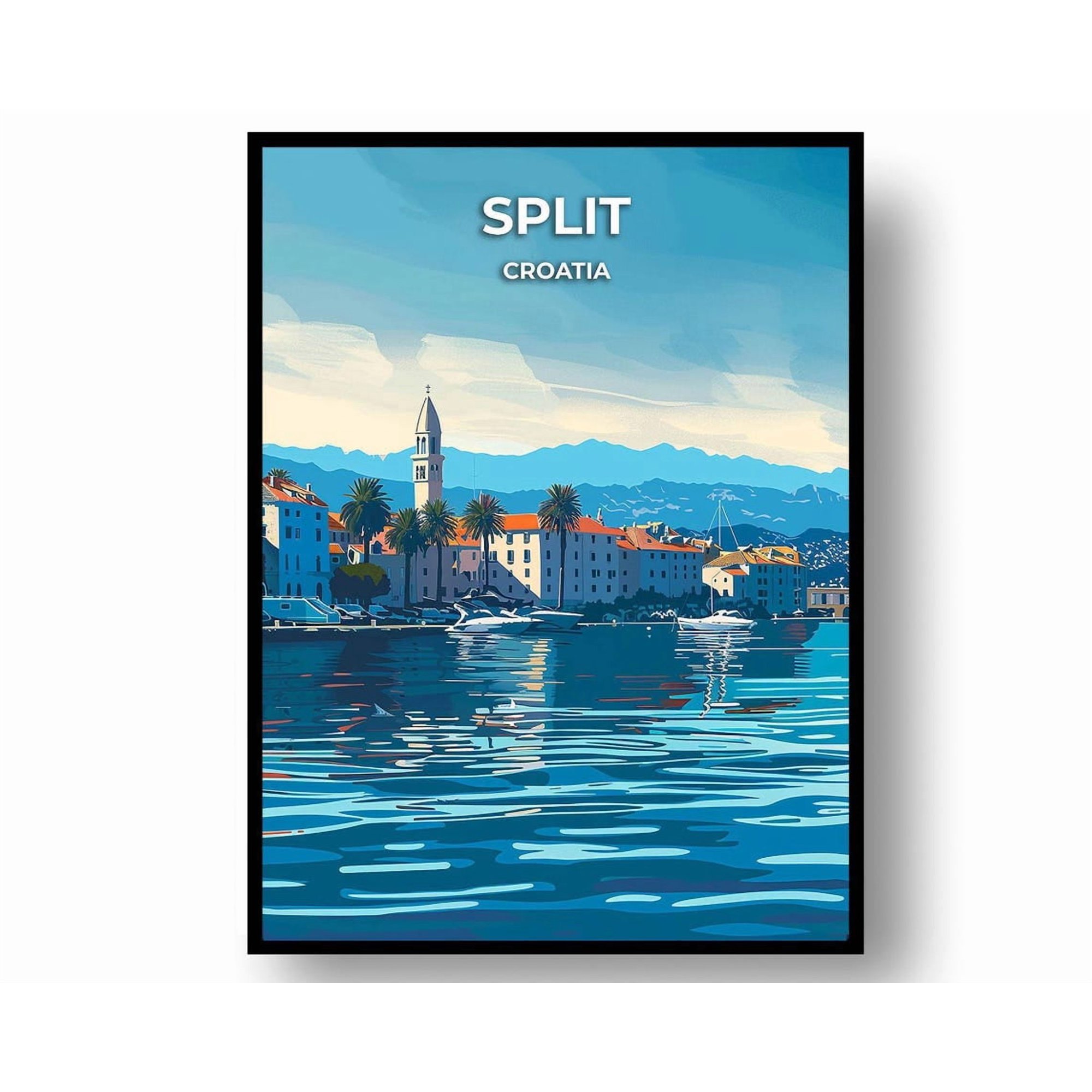 Split Croatia Travel Poster Wall Art