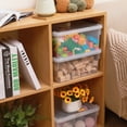 thumbnail image 4 of Citylife 7 Qt. Small Storage Bins with Lids Latching Plastic Stackable Clear 6 Packs, 4 of 7