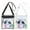 Black+White, variant on BadPiggies Clear Bag Stadium Approved Purse, Transparent Crossbody Bags for Women & Men, See Through PVC Messenger Handbag for Concert Sports Events Amusement Park (White)