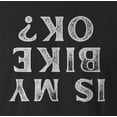 thumbnail image 2 of 9 Crowns Men's  Unisex Graphic Tee Dont Bike Ok Funny  T-shirt (BikeOk-Black, Small), 2 of 3