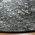thumbnail image 3 of SAFAVIEH Evoke Ronald Bordered Area Rug, Charcoal/Ivory, 3' x 3' Round, 3 of 10