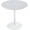 White, variant on LeisureMod Bello 31" Round Outdoor Dining Table, Modern Black Metal Patio Bistro Table with Pedestal Base, Weather-Resistant Accent Table for Balcony, Garden, Deck, Backyard & Cafe, White