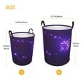 thumbnail image 5 of LNWH Laundry Basket, Purple Cube Pattern Foldable Laundry Hamper With Handles Waterproof, Small Size, 5 of 8